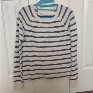 Black and white striped sweater